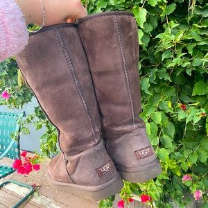 Tall Brown Suede Ugg Boots